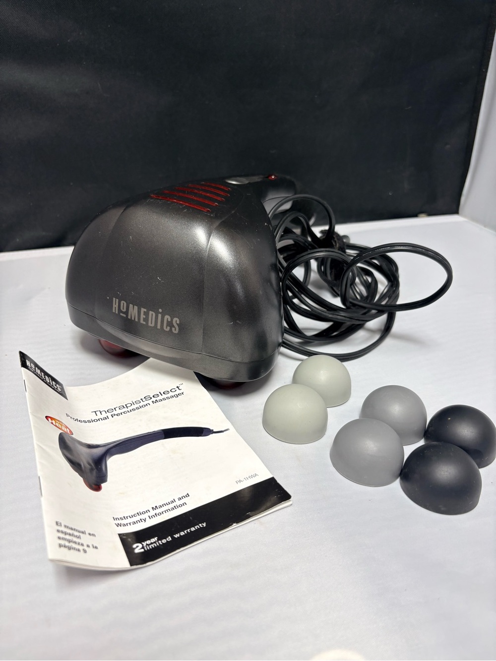 HoMedics PA-1H Professional Percussion Massager with Heat and 3 Sets of Nodes
